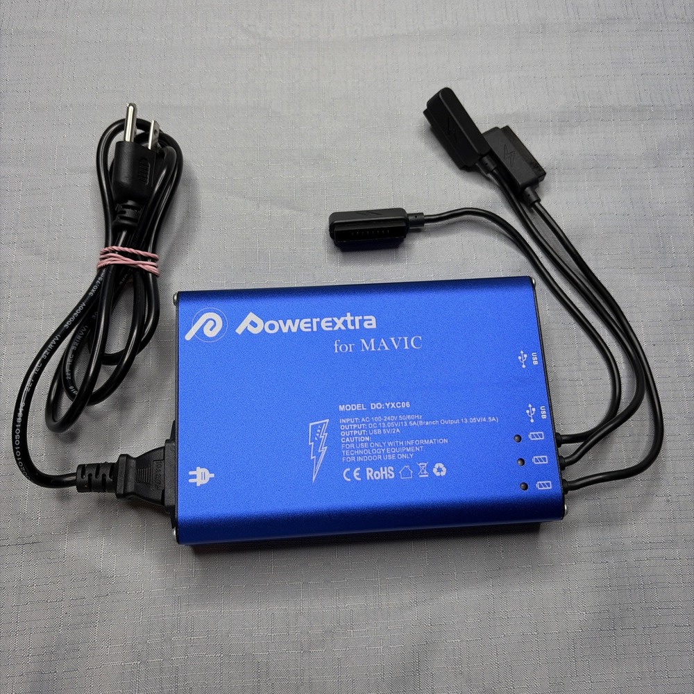 Powerextra 5 in 1 Rapid Intelligent Multi Battery Charger For Mavic 2 DO:YXC06
